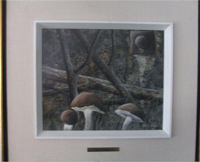 Sample artwork by Ken Michael Kirkby (1940 - 2023), known for landscape, mural painting, aboriginal stone symbols, environmental issues - View similar artists and auction records